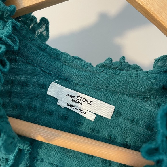 Isabel marant Etoile green top linen - Picture 2 of 4